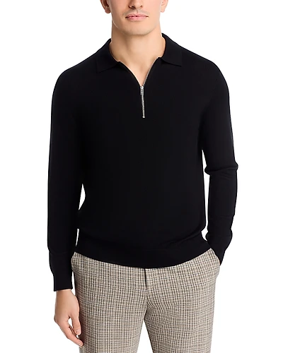NN07 Sergio Quarter Zip Polo Sweater