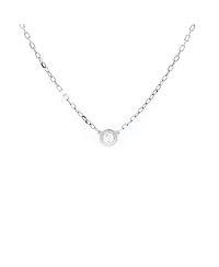 Pre-Owned Cartier Small Cartier D'Amour Pendant Necklace 18K White Gold with Diamond 16.25 - 17.5