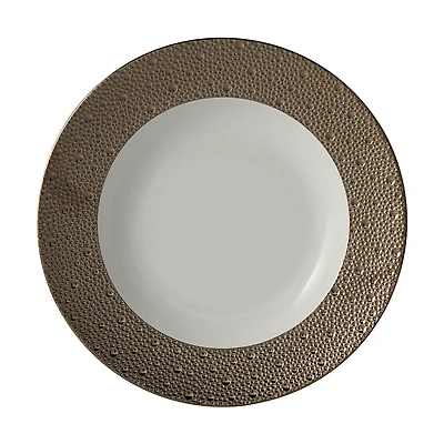 Bernardaud Ecume Platinum Rim Soup Bowl