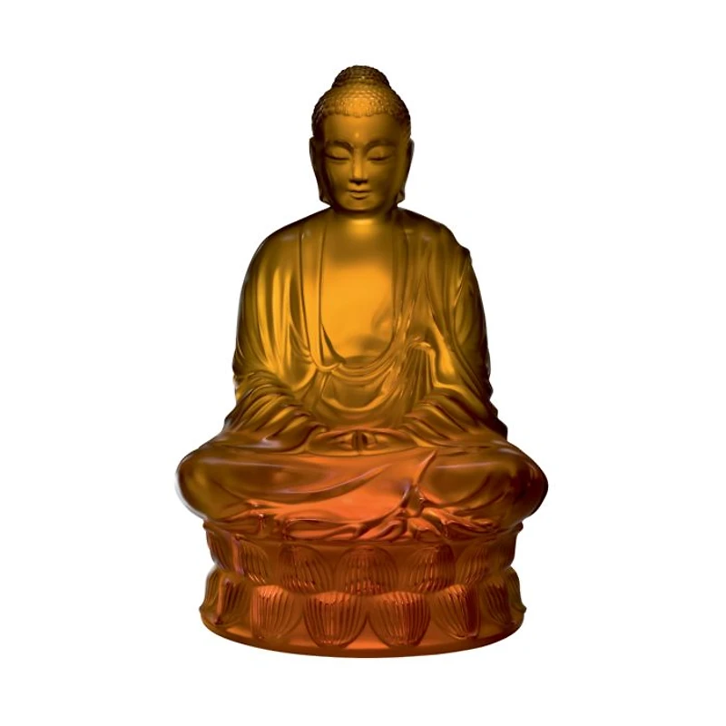Small Buddha Figure, Amber