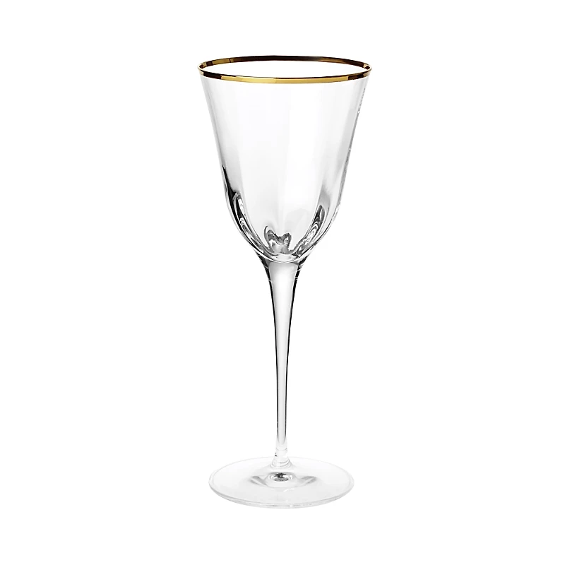 Vietri Optical Gold Water Glass