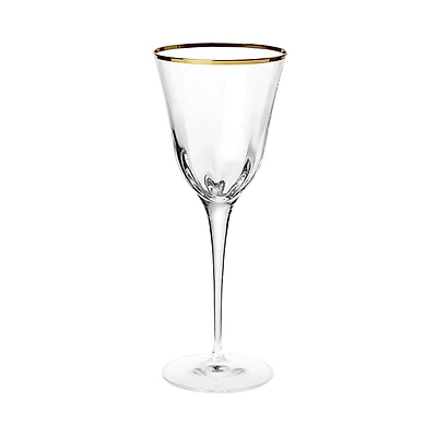 Vietri Optical Gold Water Glass