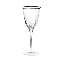 Vietri Optical Gold Water Glass