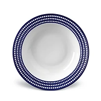 L'Objet Perlee Bleu Round Serving Bowl