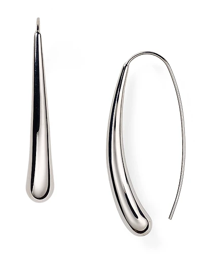 Sterling Silver Long Teardrop Earrings