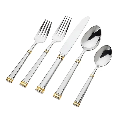 Ricci Argentieri Bramasole Gold 45-Piece Flatware Set