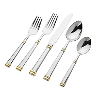 Ricci Argentieri Bramasole Gold 45-Piece Flatware Set