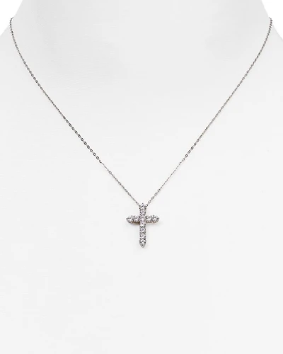 Cross Pendant Necklace, 16"