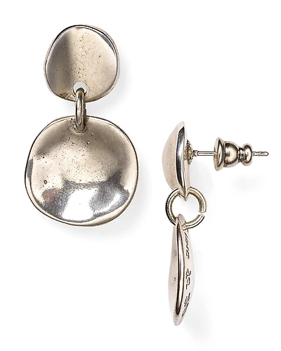 UNOde50 Sterling Silver-Plated Irregular Earrings