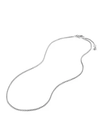 Box Chain Necklace with an Accent of 14K Gold, 1.7mm