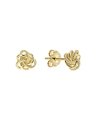 Lagos 18K Yellow Gold Love Knot Stud Earrings