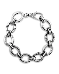 Lagos Oval Link Sterling Silver Bracelet