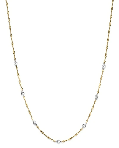 Roberto Coin 18K Yellow Gold Diamond Station Necklace