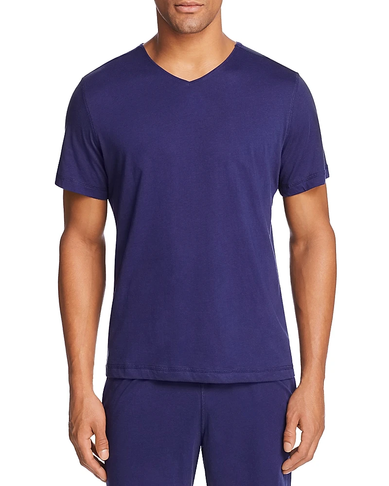 Daniel Buchler Peruvian Pima Cotton V-Neck Lounge Tee