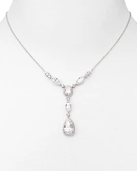 Nadri Pear Shaped Drop Lariat Necklace, 16