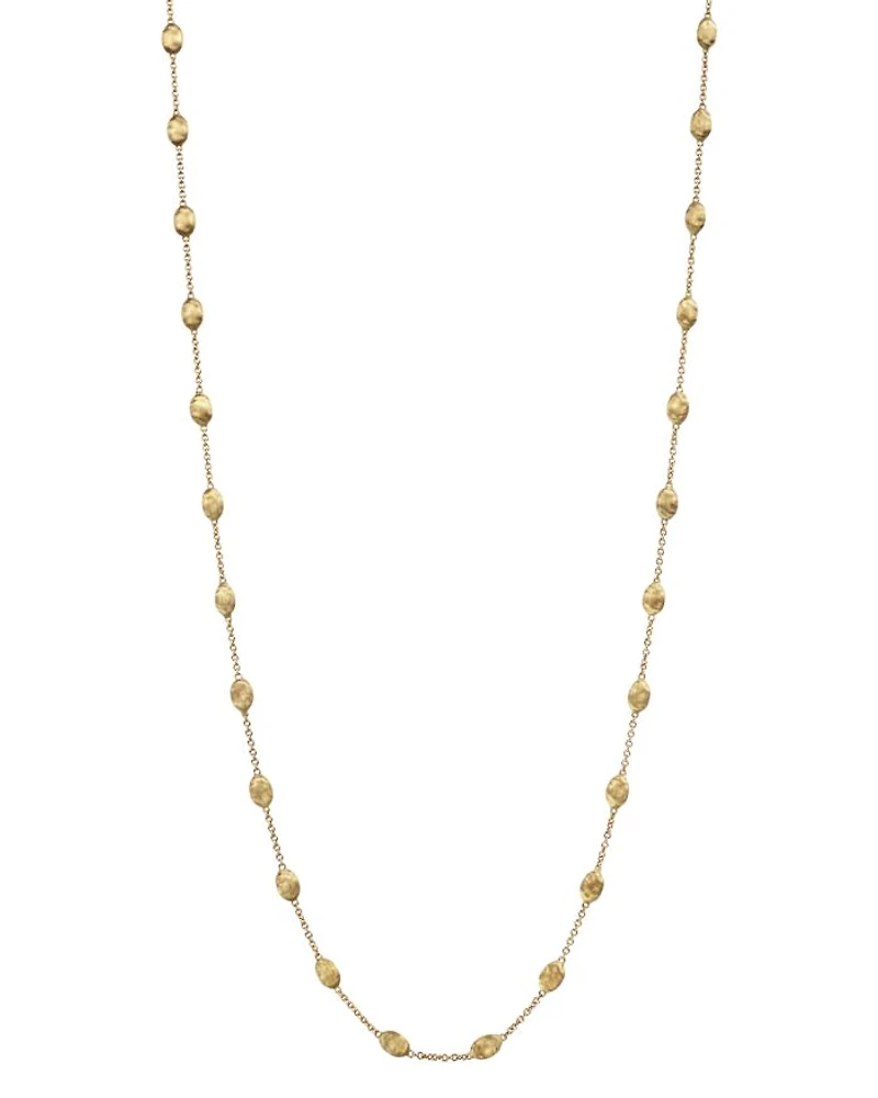 18K Gold Siviglia Small Bead Necklace, 39"
