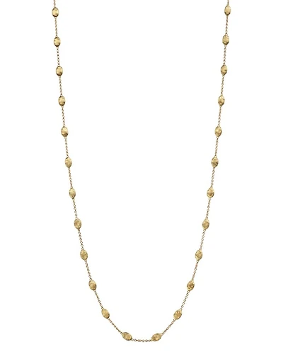 18K Gold Siviglia Small Bead Necklace, 39"