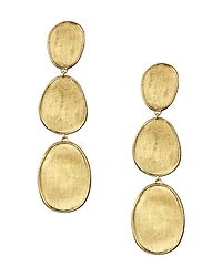 Marco Bicego 18K Yellow Gold Lunaria Three Tiered Drop Earrings