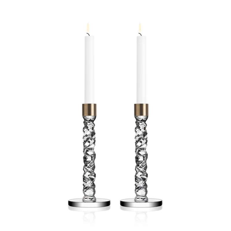 Carat Candlesticks, Set of 2