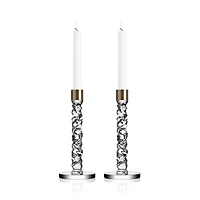 Carat Candlesticks, Set of 2
