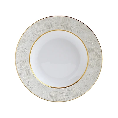 Bernardaud Sauvage White Rim Soup Bowl