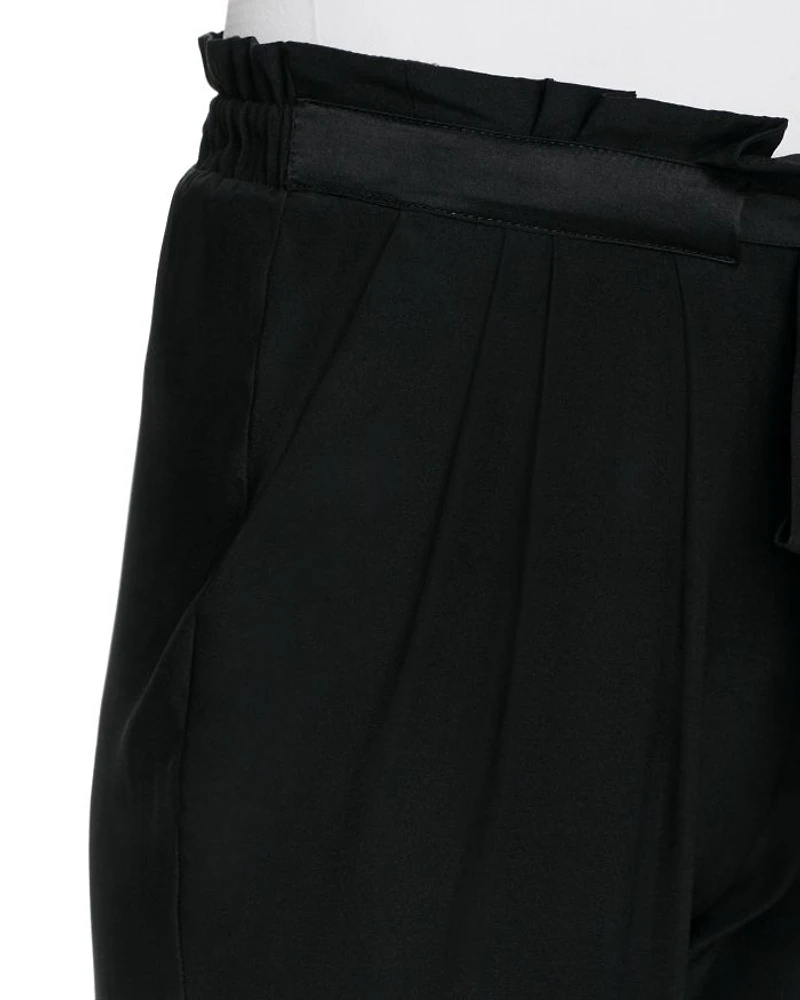 Allyn Stretch Silk Cropped Pants