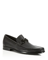 Ferragamo Men's Grandioso Double Gancini Bit Leather Loafers
