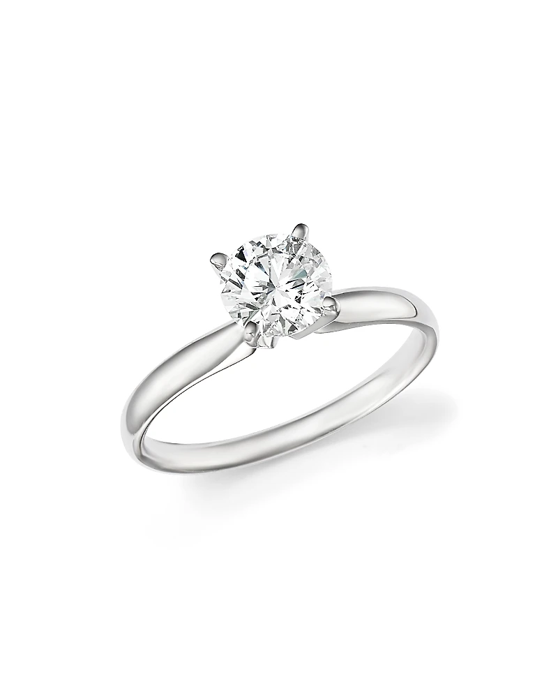 Certified Diamond Round Brilliant Cut Solitaire Ring