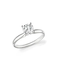 Certified Diamond Round Brilliant Cut Solitaire Ring