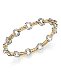 Diamond Circle Link Bracelet