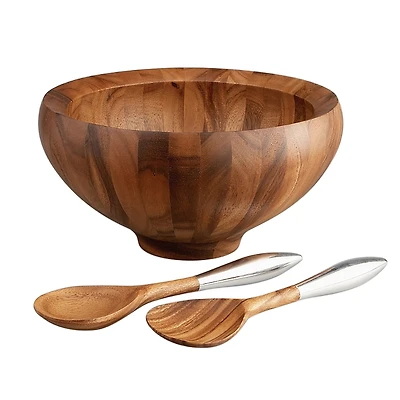 Nambe Yaro Salad Bowl Set