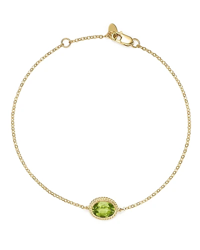 Peridot Oval Bracelet