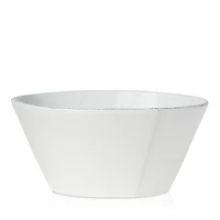 Vietri Lastra White Large Stacking Serving Bowl