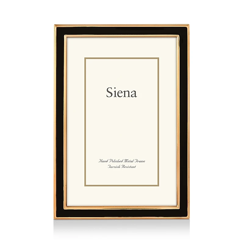 Siena Wide Enamel with Gold Frame