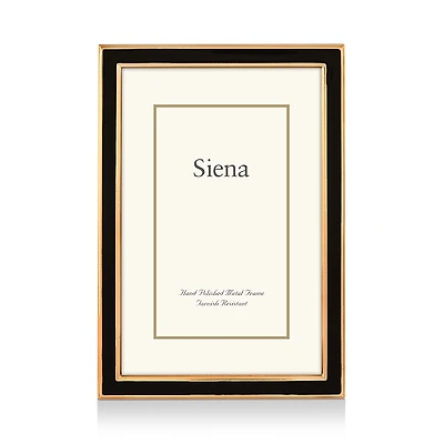 Siena Wide Enamel with Gold Frame