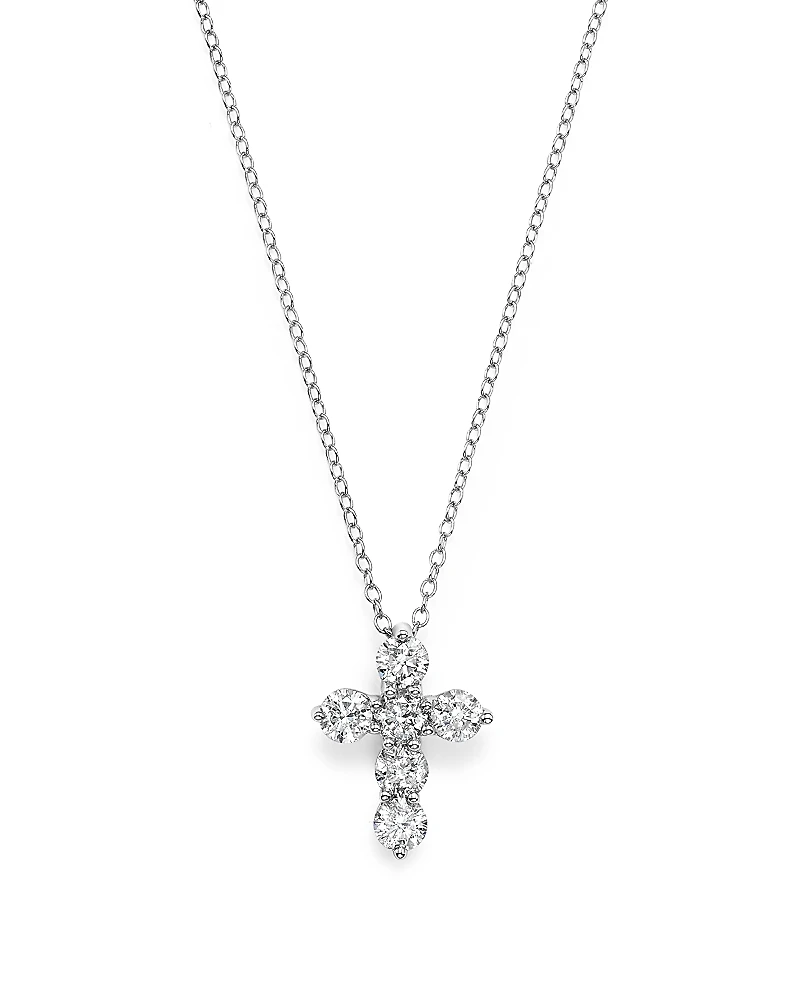Diamond Cross Pendant Necklace