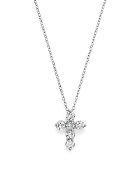 Diamond Cross Pendant Necklace