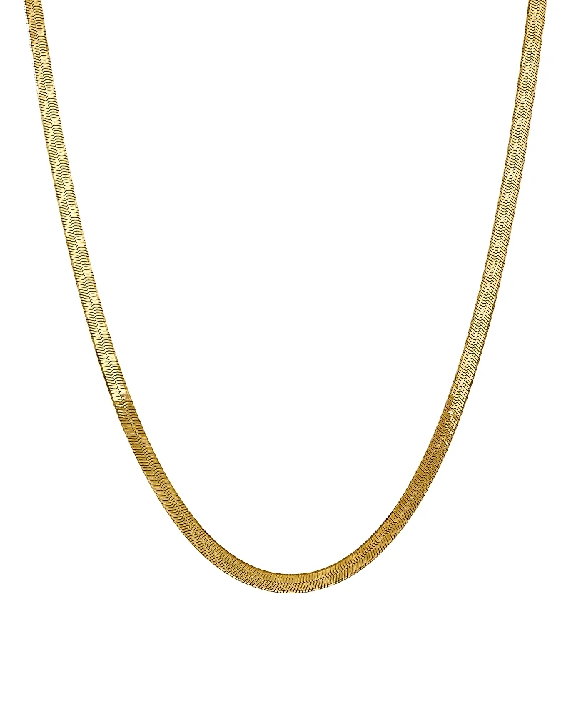 Bloomingdale's Fine Collection Men's 14K Yellow Gold 5mm Herringbone Chain Necklace, 18