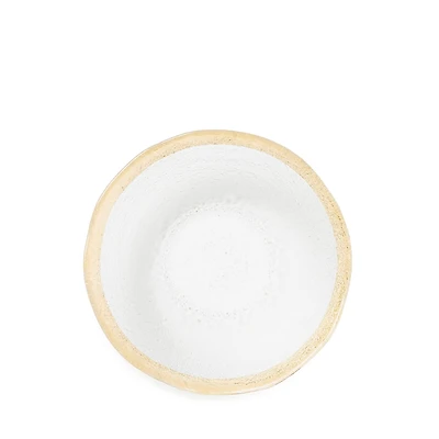 Vietri Rufolo Glass Gold Organic Small Bowl