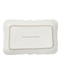Incanto Stone White Lace Small Rectangular Platter