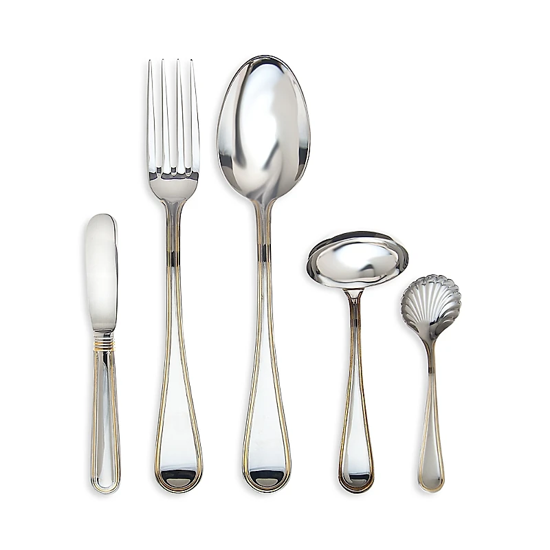 Ricci Argentieri Ascot Goldplate 5-Piece Hostess Set
