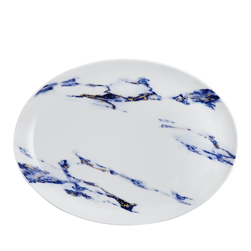 Prouna Marble Azure 14 Oval Platter