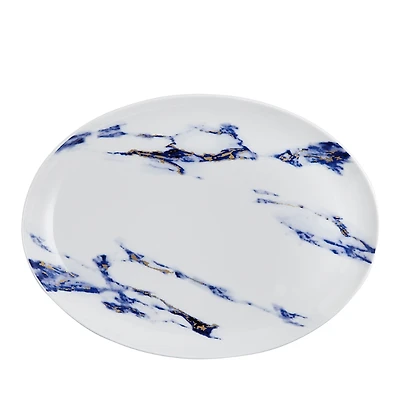 Prouna Marble Azure 14 Oval Platter