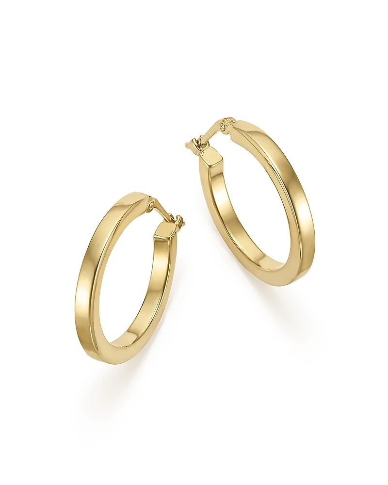 Bloomingdale's Fine Collection 14K Yellow Gold Square Tube Hoop Earrings
