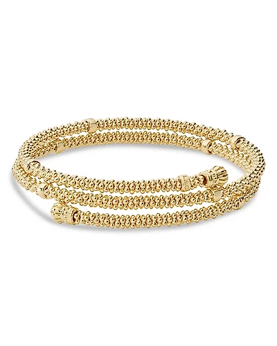 Lagos Caviar Gold Collection 18K Gold Coil Bracelet
