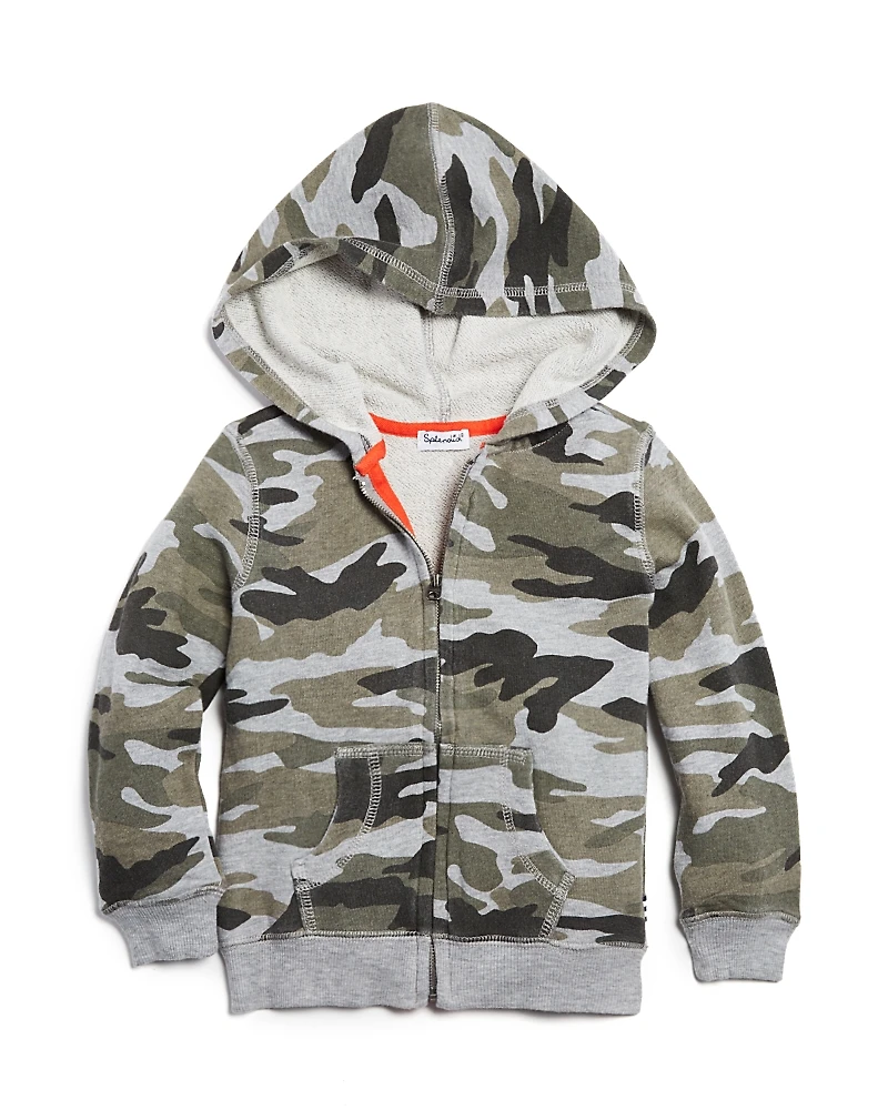 Splendid Boys' Camo Zip-Up Hoodie - Little Kid