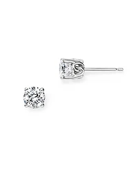 Diamond Stud Earrings 14K White Gold, 0.25 tcw - 1.0