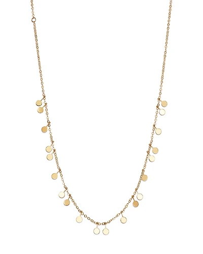 Moon & Meadow Dangling Disc Front Necklace