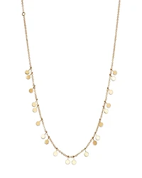 Moon & Meadow Dangling Disc Front Necklace
