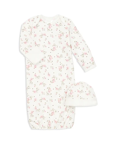 Little Me Girls' Rose Gown & Hat Set - Baby